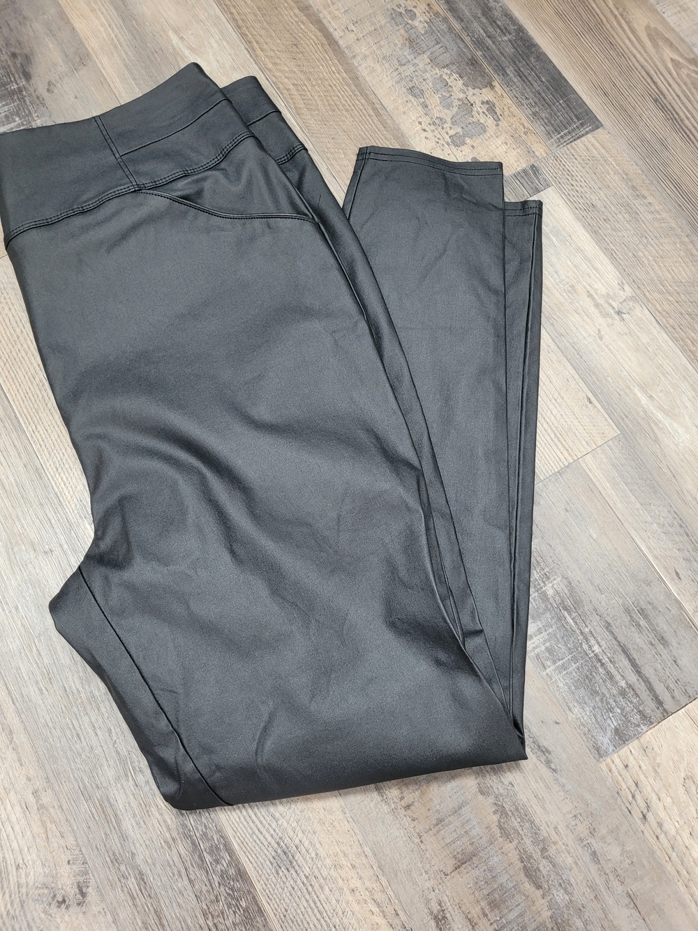 Fashion Nova Size 3X Black Faux Leather Skinny Jean Pants